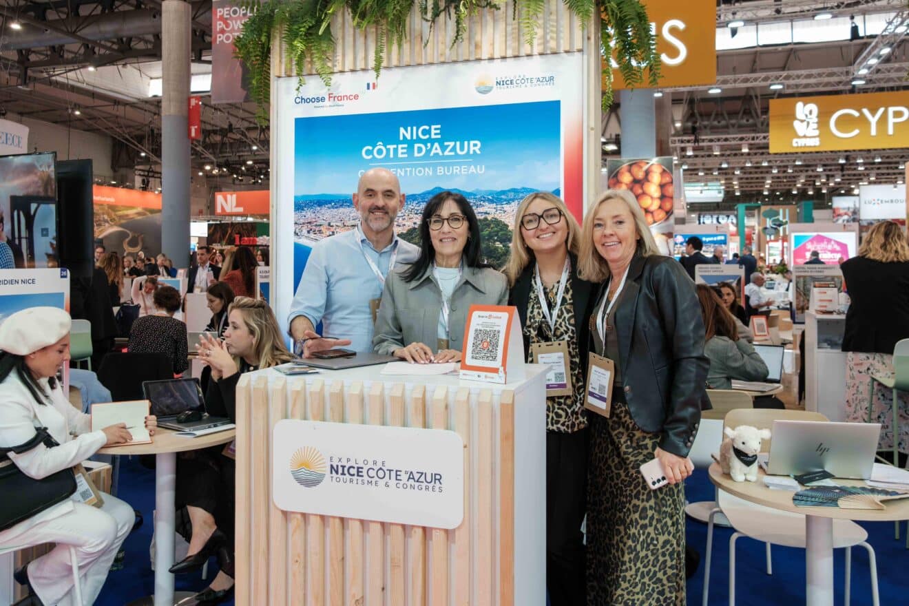 Stand Nice Côte d'Azur au Salon IBTM Barcelone 2024